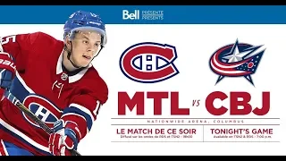 NHL 19 PS4. REGULAR SEASON 2018-2019: Montreal CANADIENS VS Columbus BLUE JACKETS.01.18.2019.(NBCSN)