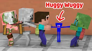 Monster School : Baby Zombie and Huggy Wuggy Become Friends - Minecraft Animation