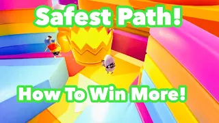 Fall Guys How To Win MORE ON FALL MOUNTAIN! (SAFEST PATH)