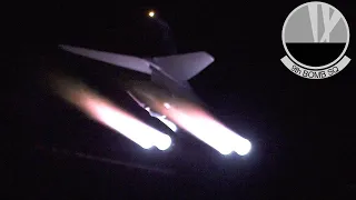 B-1 Lancer night launch and unrestricted climb - RAF Fairford