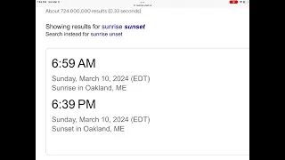 Sunrise sunset 3/10/24 daylight saving time