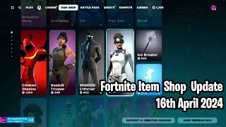 ❄️ Fortnite Item Shop Update: April 16, 2024! Cloaked Shadow, Billy Bounce, Ice Breaker, and More! 💎