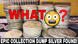 EPIC Silver Found!  90 Percent Collection Dump - Rolls of Silver!