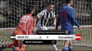 Τα στιγμιότυπα του Κ19 ΠΑΟΚ-Ολυμπιακός - PAOK TV