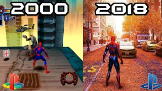 Evolucion de Spiderman en Playstation (2000 - 2020) (Evolution of Spiderman)