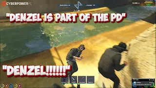 DENZEL Almost Throws During S+ Getaway By Doing This | NoPixel Mandem GTA RP