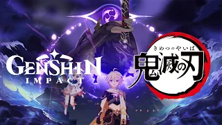Genshin Impact x Demon slayer Anime Opening - Aimer『Zankyou Sanka』 | Inazuma arc