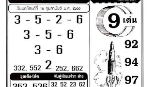 Thai lottery 4pc paper Full HD 16/02/2023 || Thai lotto Fast paper 16/02/2023