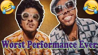 Bruno Mars - Worst Performance Ever - Leave The Door Open