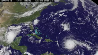 Satellite Animation Sees Category 5 Hurricane Irma and Tropical Storm Katia