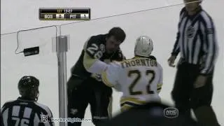 Shawn Thornton vs Eric Godard Nov 10, 2010