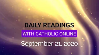 Daily Reading for Monday, September 21st, 2020 HD