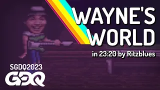 Wayne's World by Ritzblues in 23:20 - Summer Games Done Quick 2023