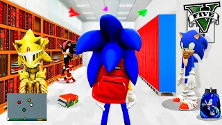 ESTUDIÉ en la ESCUELA DE SONIC en GTA 5 (MODS)