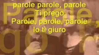 PAROLE PAROLE alberto lupo e mina lyric Learn italian singing