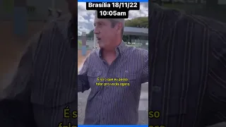 Braga Netto assume lugar de Bolsonaro no cercadinho e fala com apoiadores #shorts