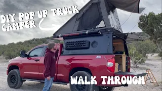 DIY Ladder Rack Pop Up Truck Camper- Walkthrough