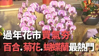 過年花市買氣夯  百合.菊花.蝴蝶蘭最熱門【央廣新聞】