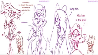 [Hazbin Hotel Comic Dub] My boyfriend is too tall (Charlastor Ship/Comedy)