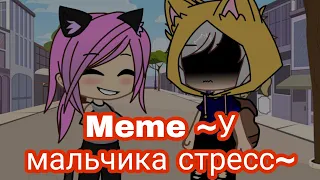 Meme ~У мальчика стресс~ / Кошка Лана и Йоши ¦ Gacha Club.