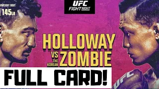 UFC Fight Night Holloway vs Korean Zombie Predictions & Full Card Breakdown - UFC Singapore Betting