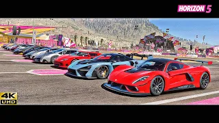 Top 30 Fastest World's HYPERCARS Drag Race | Forza Horizon 5
