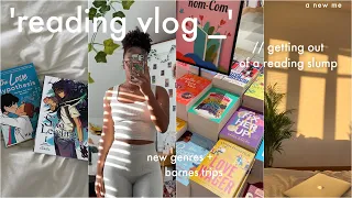 reading vlog: trying to get out of a reading slump