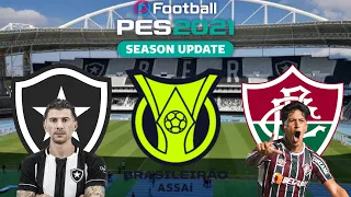 BOTAFOGO X FLUMINENSE - BRASILEIRÃO SÉRIE A - 14ª RODADA 26/06/22 [PES 2021]