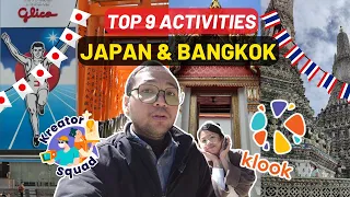 TOP 9 Activities for your JAPAN and THAILAND Trip via Klook | Soral