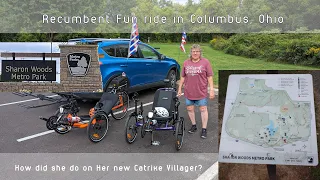 My Wife's New Catrike Villager Recumbent Trike! Sharon Woods Columbus Ohio Trike ride