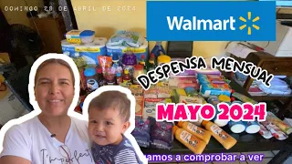 Despensa mensual de mayo de 2024 por $3,000.00 mxn en tienda waltmar