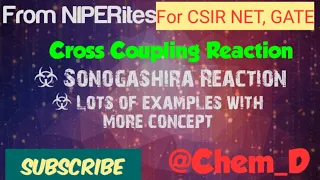 Sonogashira Coupling Reaction || Mechanism ||Examples || CSIR NET & GATE Chemistry