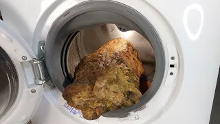 Experiment - HUGE Stone - in a Washing Machine