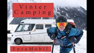 Vinter Camping, skiferie i Autocamper i Østrig. Fuld-integreret autocamper fra Eura Mobil.