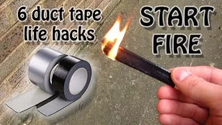 6 LIFE HACKS USING DUCT TAPE