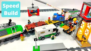 I Built the Lego Cargo Train with Remote Control