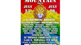 Reggae On The Mountain Topanga Canyon July 25, 26 2015 Line-Up