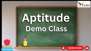 Aptitude Demo class | V Cube Software Solutions  | Best Training Institute in HYD