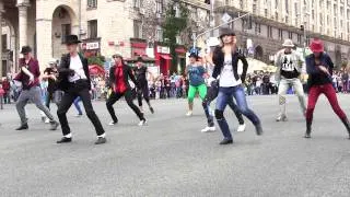 Michael Jackson Flash mob in Kiev 25 08 13 2