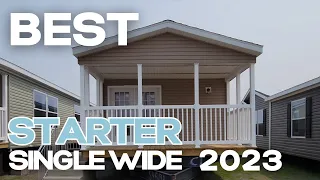 🏠The BEST single wide in 2023. (UNBELIEVABLE FEATURES WITH PORCH!)