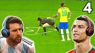 Messi & Ronaldo React To Funny Clips 4!
