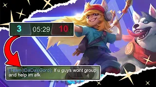 When Your Teammate Want To Give Up, But You Don't | Mobile Legends