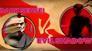 Dark Sensei vs Evil Shadow! - who isstronger?|| Shadow fight 2