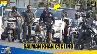 Salman Khan Cycling On The Streets Of Mumbai After Dabangg 3 Shoot Over