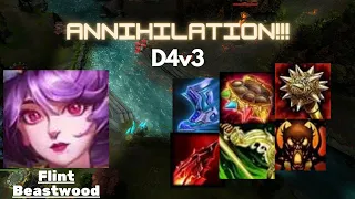 HoN ║ Mid Wars ║ Flint Beastwood ║ D4v3 ║ Heroes of Newerth