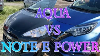 TOYOTA AQUA VS NISSAN NOTE E POWER, Battle of the Hybrids. Which is the better hybrid?