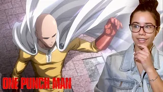 FIRST TIME WATCHING ONE PUNCH MAN! | One Punch Man - Episode 1 Reaction