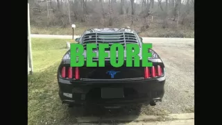 2015 Mustang V6 Spectre Air Intake Before & After and Review