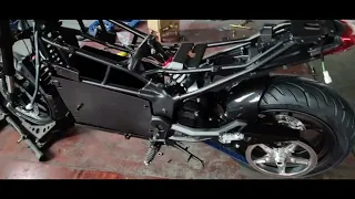 электрический мотоцикл diavel мономаятник + центральный мотор