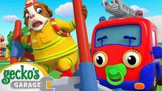 Firefighter School Rescue | Max the Monster Truck  | Gecko's Garage | Animal Cartoons